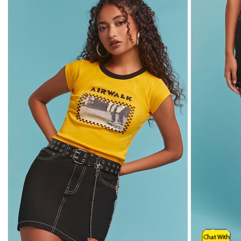 FOREVER 21 biker style super stylish skirt!